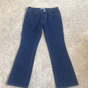 Misses Levi 515 dark wash bootcut jeans
